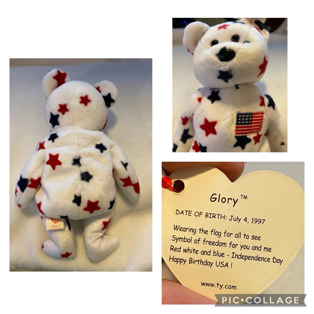 Set of 5 Beanie Babies from 1996 and 1997 with original hang tags - Picture 9 of 10